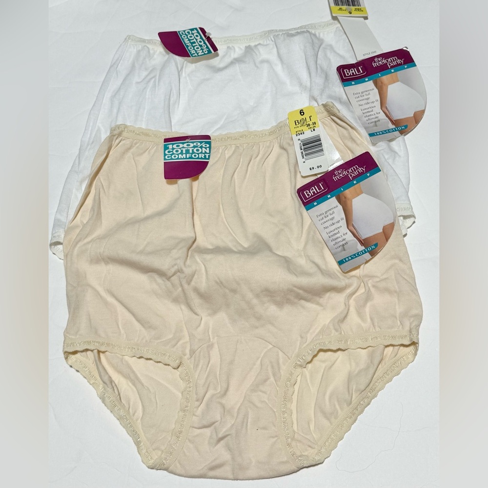 Bali vintage 1998 100% cotton brief underwear style 2342 size 6